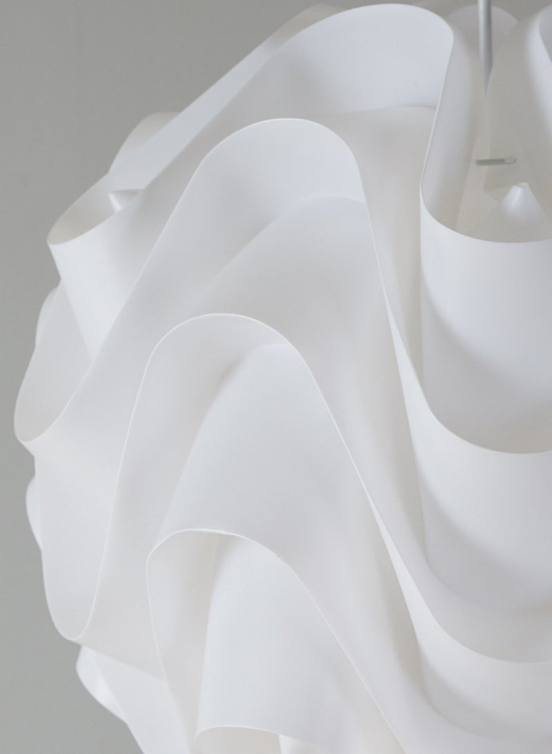 Corrugated polypropylene ball pendant lamp - Image 4