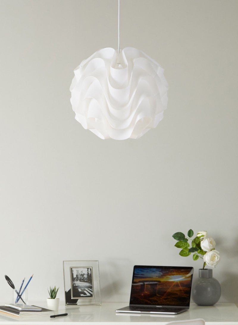 Corrugated polypropylene ball pendant lamp - Image 3