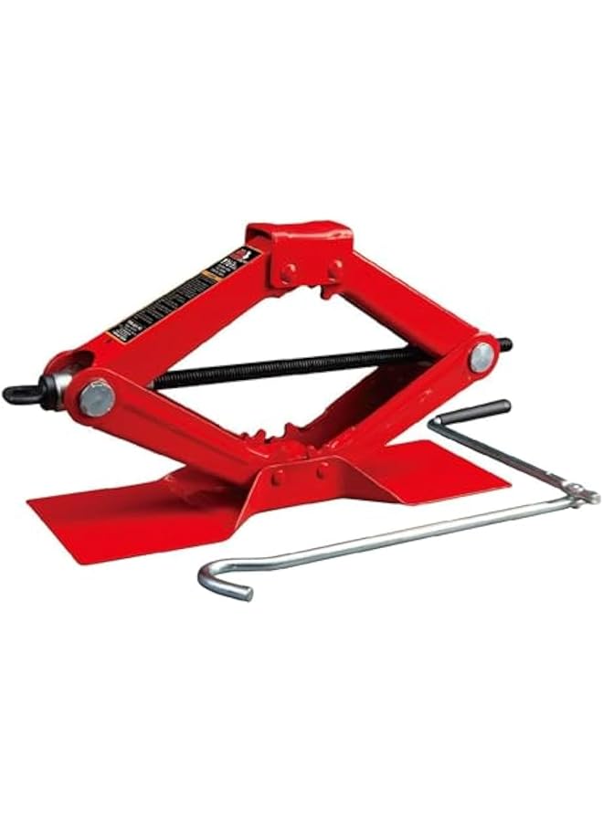 BMB Tools Manual Car Jack - 2 Ton, 2.4Kg - Heavy-Duty Scissor Jack For Vehicle Lifting, With Lifting Handle, Thickened Bracket Head, Anti-Slip Base, And Sturdy Shaft For Emergency Car Maintenance