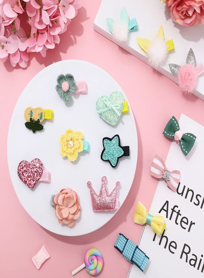 Whaline 15Pcs Dog Hair Clips Pink Blue Yellow Puppies Hair Barrettes with Metal Clips Cute Bow Heart Flower Crown Hairpin for Dog Cat Pet Grooming Accessories Party Birthday Supplies - Image 4