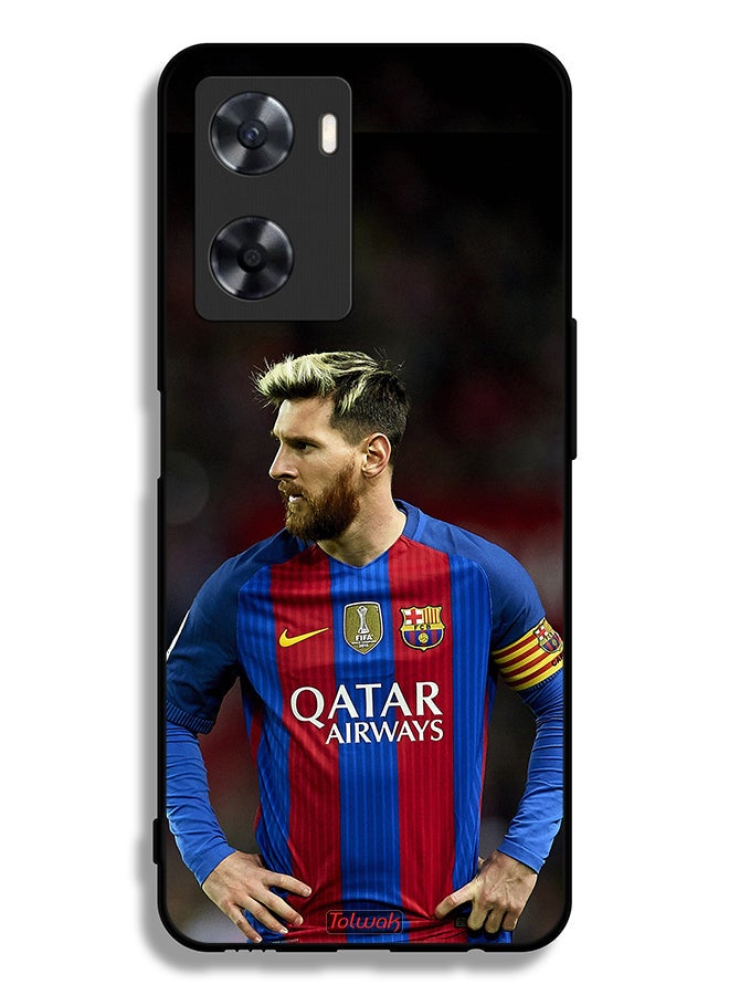 Tolwak Oppo A77 4G Protective Case Cover Messi Barcelona - Image 2