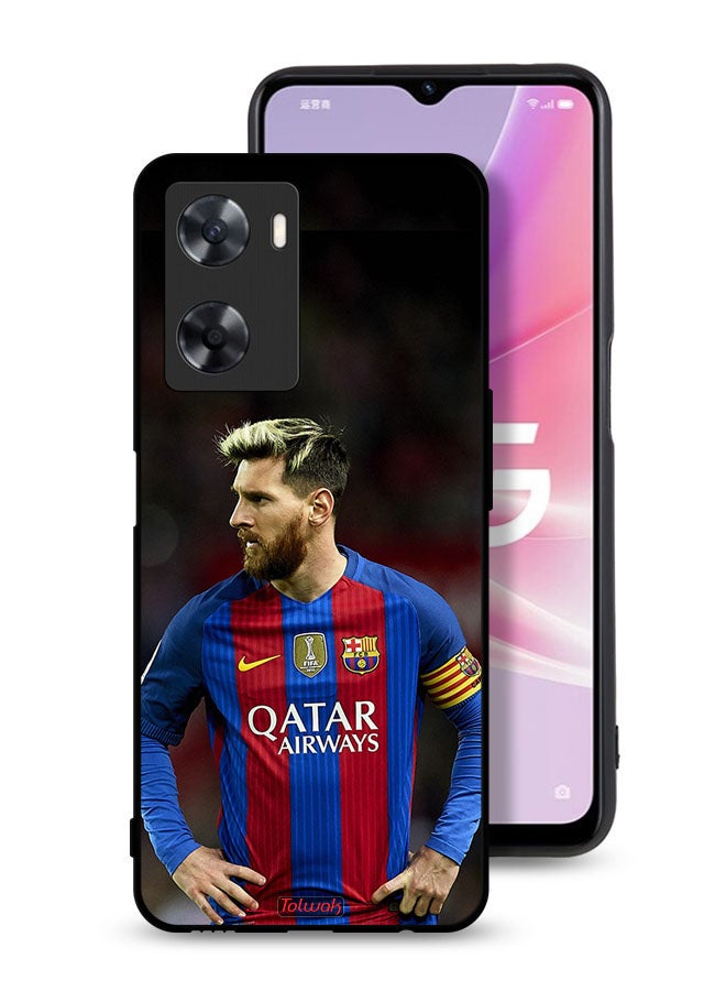 Tolwak Oppo A77 4G Protective Case Cover Messi Barcelona - Image 1