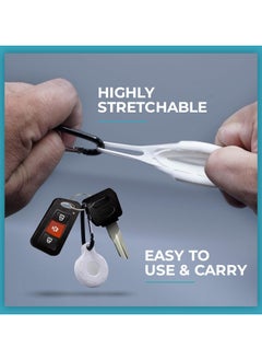 Bukela Airtag Holder, Airtag Keychain, Compatible with Apple Airtag | Apple Airtag Holder, Airtag Keychain Holder, Air Tag Case, Apple Airtag Keychain, Air Tag Holder, Airtag Case, Air Tag Key Chain 4 Pack  - Image 3
