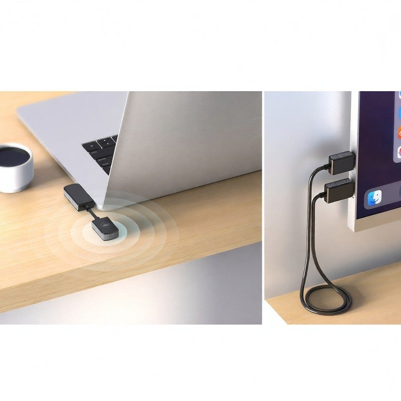 مُرسل USB-C بدقة 1080P+ و مستقبل HDMI قابل للربط والاستخدام فورًا - محول فيديو لاسلكي لا يحتاج إلى برنامج تشغيل للألعاب FPS، أجهزة اللعب المحمولة والمكتب المنزلي - Image 5