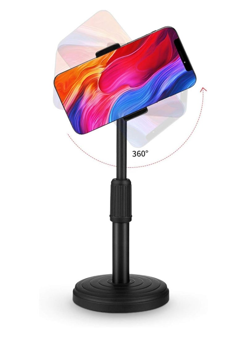 Mobile Phone Holder for Live Streaming, YouTube Video Photography, Adjustable Height and Angle, Flexible Arm with Gooseneck Design, Universal Cell Phone for Office and Kitchen, Plastic - Image 1