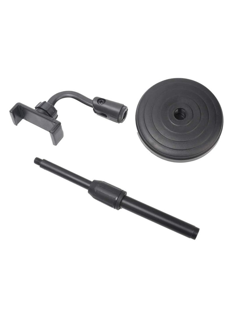 Mobile Phone Holder for Live Streaming, YouTube Video Photography, Adjustable Height and Angle, Flexible Arm with Gooseneck Design, Universal Cell Phone for Office and Kitchen, Plastic - Image 2