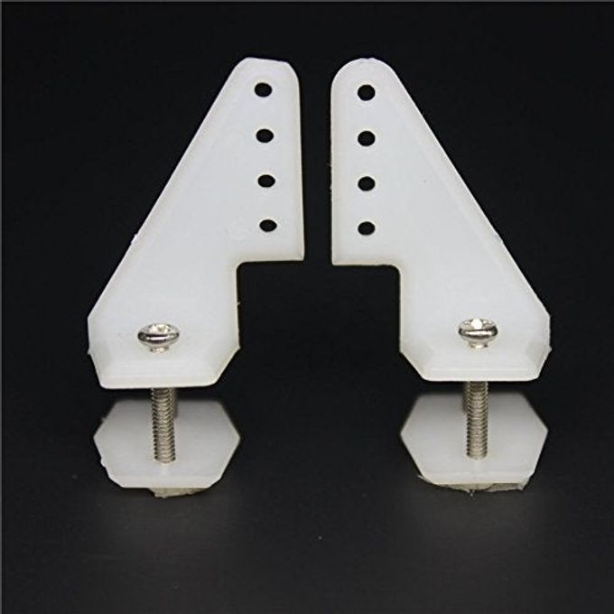 Hobbypark 10 Sets Nylon Standard Control Horns W13xL18xH25mm 4 Holes with Screw for RC Airplane Parts KT Model Replacement - Image 3