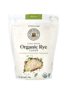 KING ARTHUR BAKING COMPANY King Arthur Baking Company, Organic, Classic Medium Rye Flour, 3 lbs (1.36 kg)  - Image 1