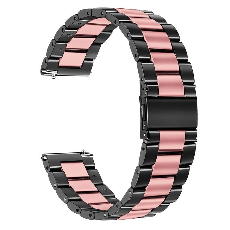 Bluejw 18mm 20mm 22mm Universal Stainless Steel Watch Band – Adjustable Replacement Metal Strap for Smartwatches and Traditional Watches - Image 1