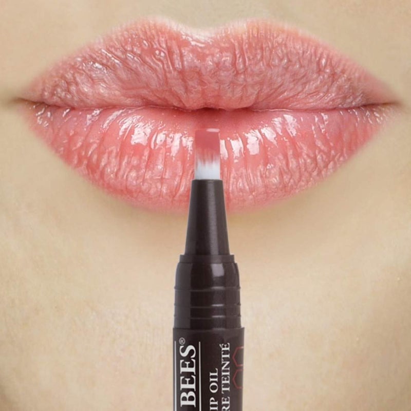 Burt's Bees 100 % Natural Moisturizing Tinted Lip Oil, Rustling Rose - 1 Pen - Image 3