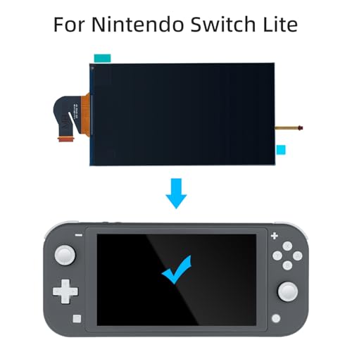 Wigearss Replacement LCD Screen for N Switch Lite, LCD Screen Display Panel Whit Screen Protector Repair kit for Switch Lite - Image 2