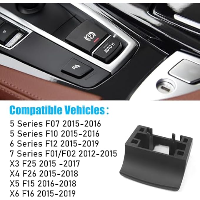ريحني متوافق مع زر فرامل الانتظار Bmw 5 F106 F127 F01X3 F25X4 F26X5 F15X6 F16 2015 2016 2017 2018 2019 ملحقات غطاء زر مفتاح الانتظار بديل زر الفرامل الإلكترونية - Image 5