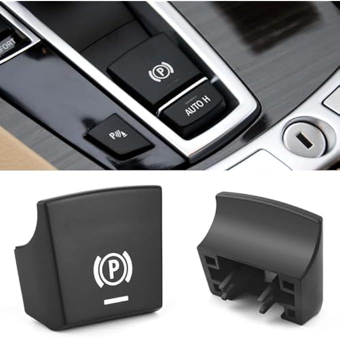 ريحني متوافق مع زر فرامل الانتظار Bmw 5 F106 F127 F01X3 F25X4 F26X5 F15X6 F16 2015 2016 2017 2018 2019 ملحقات غطاء زر مفتاح الانتظار بديل زر الفرامل الإلكترونية - Image 1