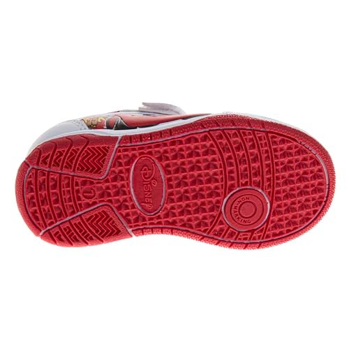Josmo Kids Cars Shoes Boys Lightning McQueen Sneakers Lightweight Breathable Athletic Shoe - White Cherry Size 6 Toddler - Image 5