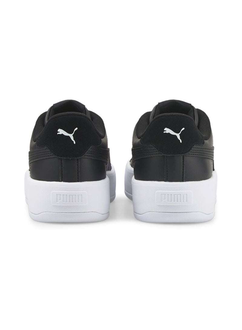 PUMA Lily Platform Womens Black Lace Up Sneakers - Image 3