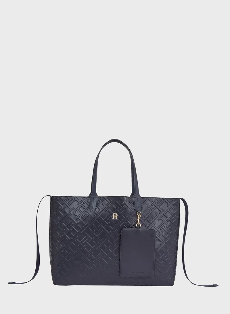 TOMMY HILFIGER Iconic Monogram Tote Bag