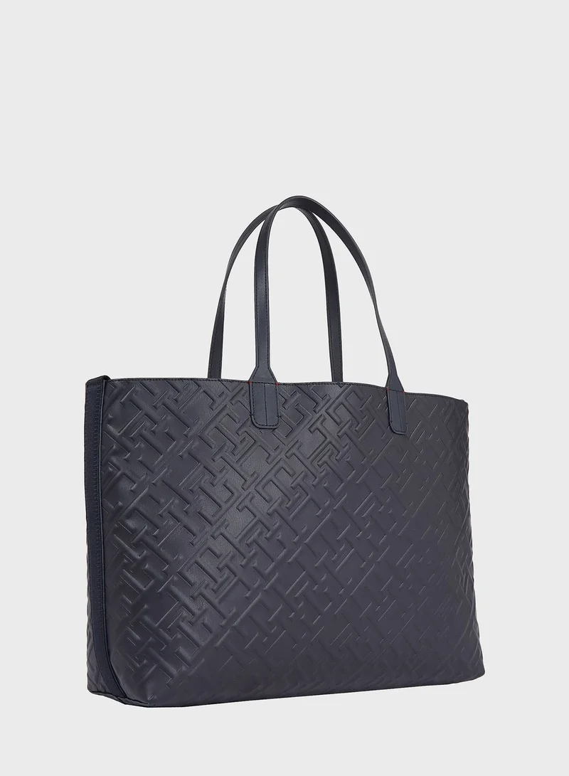 TOMMY HILFIGER Iconic Monogram Tote Bag