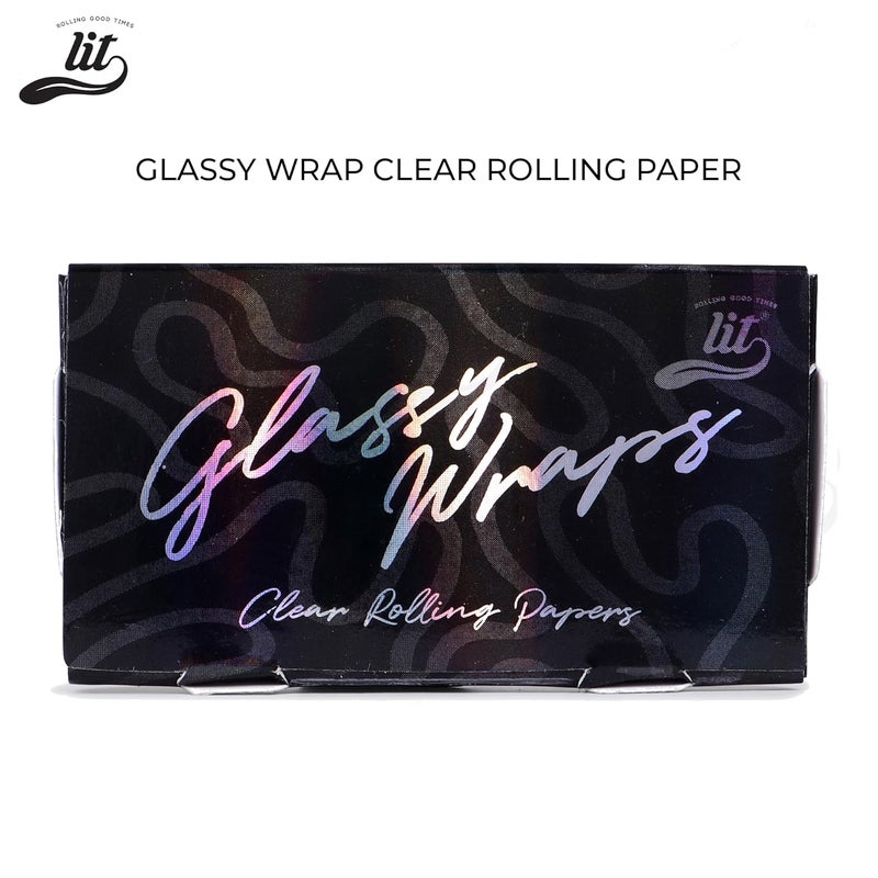 LIT Glassy Wraps 100% Natural Transparent Rolling Paper (50 Papers in 1 Pack) - Image 3