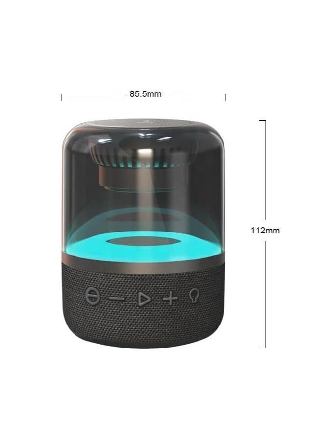 Kisonli LP-3S Bluetooth Speaker With Call – 360 Degree Sound (8W) / Deep Bass – Hands-Free Voice Call (Built-In Mic.) – RGB Light – AUX Audio Input/TF card/USB – 1200mAh (2-4 hours) chargeable - Image 4