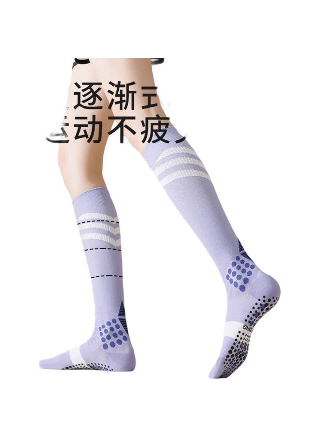 Dweck Pressure Socks, Professional Non-Slip Yoga, Women'S Sports Fitness Running Jump Rope Muscle Energy Mid-Length Calf Socks, Purple - Image 2