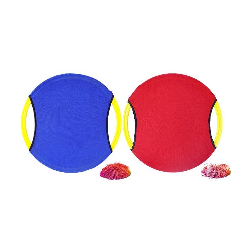 Bounce Circle Elastic Ball Plate - Durable Sensory Integration Toy For Outdoor Sports Parent-Child Games With 2 Sets Of Colorful Balls For Throwing Catching Races - Image 1
