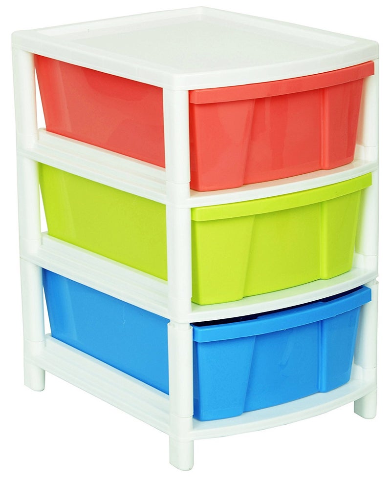 Aristo Aristo Multipurpose 3 Drawer Plastic Magazine NewspaperKids Toy and Other Storage - Image 3