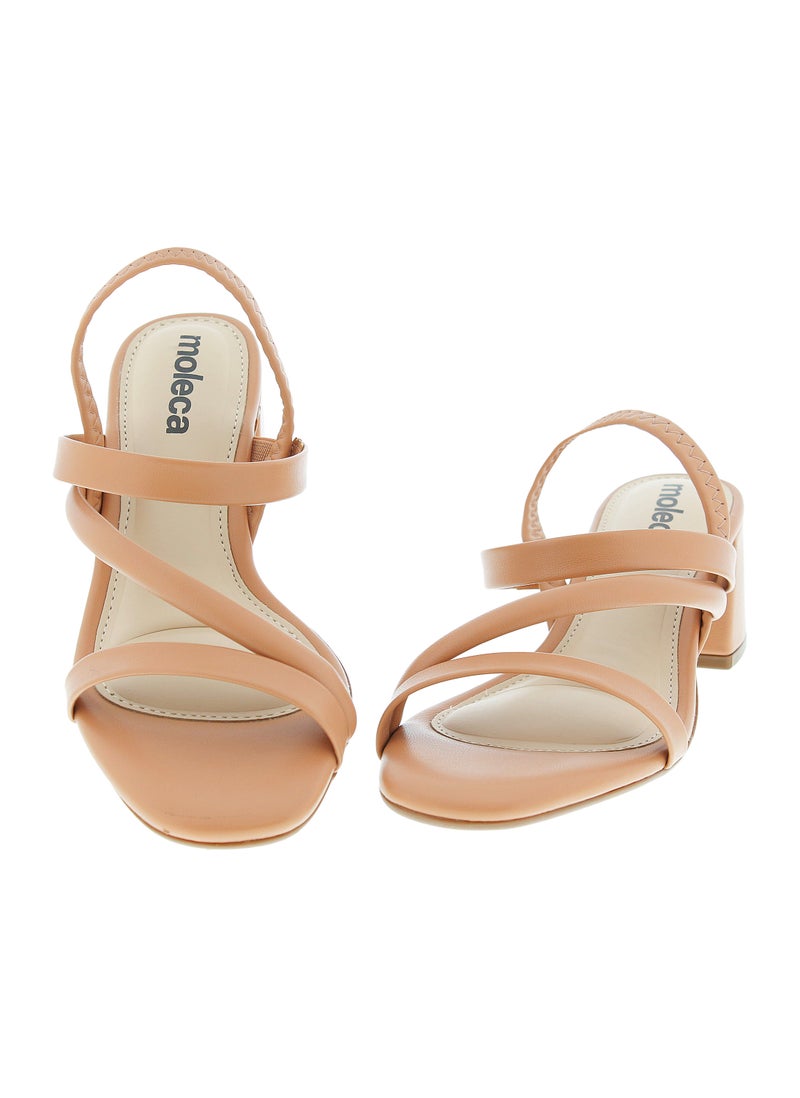 MOLECA Mid Heels Sandals for Women – Sling Back Heel Sandals for Girls with Ankle Strap - Image 4