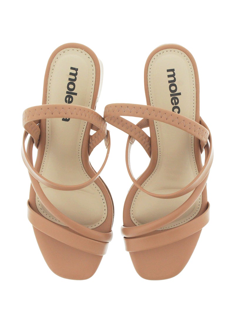 MOLECA Mid Heels Sandals for Women – Sling Back Heel Sandals for Girls with Ankle Strap - Image 5