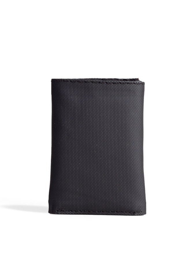 ايه ار سابلاي Ar Tri Wallet من Arij Bags | محفظة قماش مقاوم للمياه، تصميم ثلاثي الطي، 7 جيوب للكروت، جيب للنقود، حماية RFID، تصميم عملي للاستخدام اليومي (أسود) - Image 5