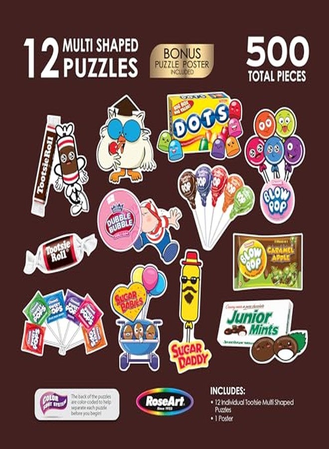 RoseArt - Mini Shaped Multipack - Tootsie Roll - 500 Piece Jigsaw Puzzle for Adults - Image 5