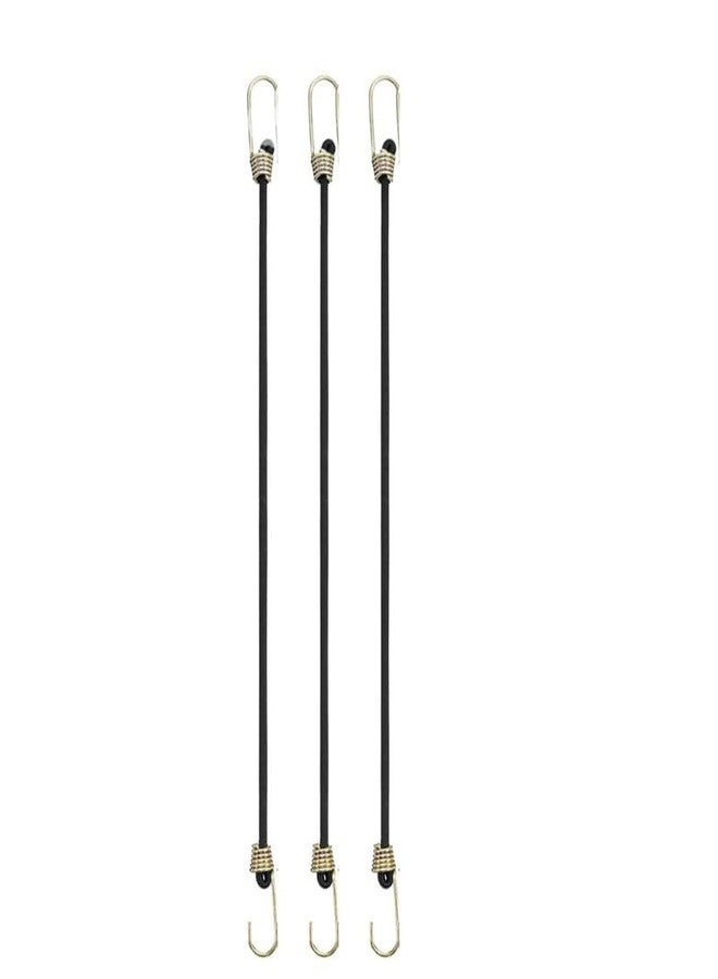 COPY LINE 2 Meter Cloths Drying Ropes |Black Colour | Bungee Cord | Ropes with HOOKES,Pack of 1 - Image 1