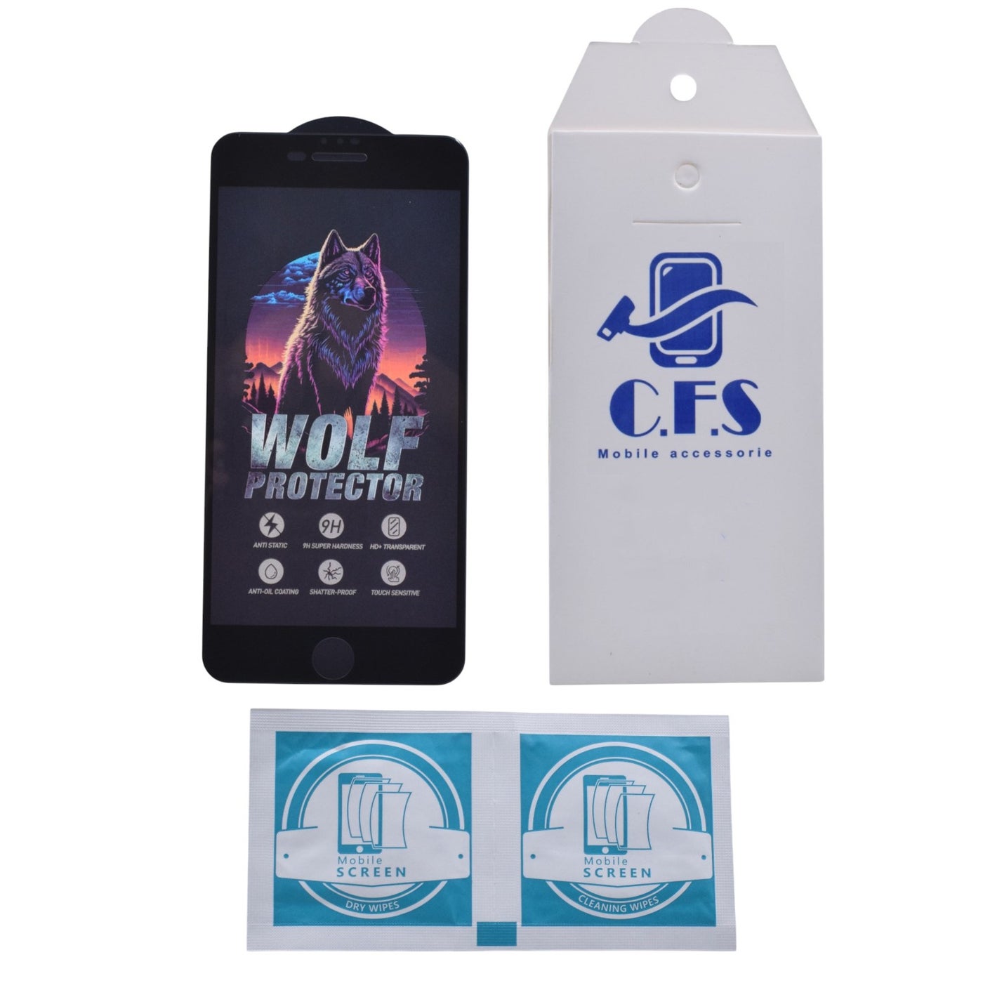 wolf Wolf Glass Screen Protector For Apple iPhone 6+ Z36E179421DFCF04D5C15Z