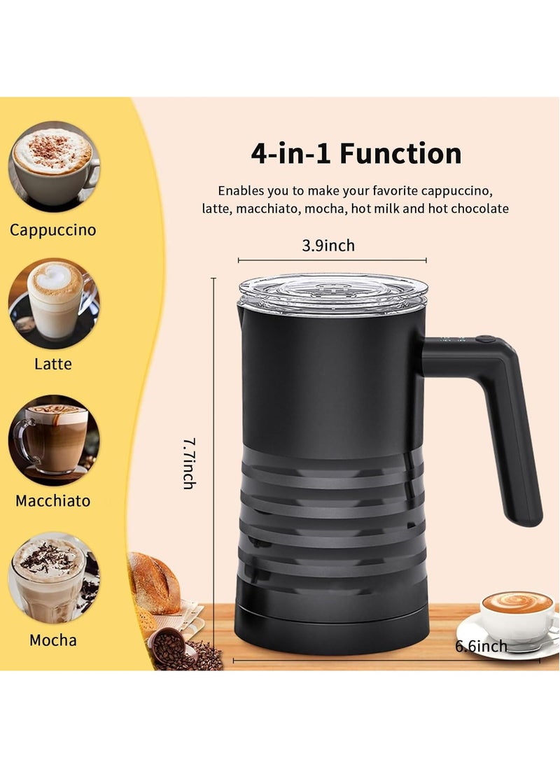 Generic Electric Milk Frother and Steamer 4 in 1 Automatic Milk Warmer 400W Non-Stick Interior 580ml Hot and Cold Stainless Steel Milk Foam Maker for Coffee,Hot Chocolate,Milk,Latte,Cappuccinos  - Image 2