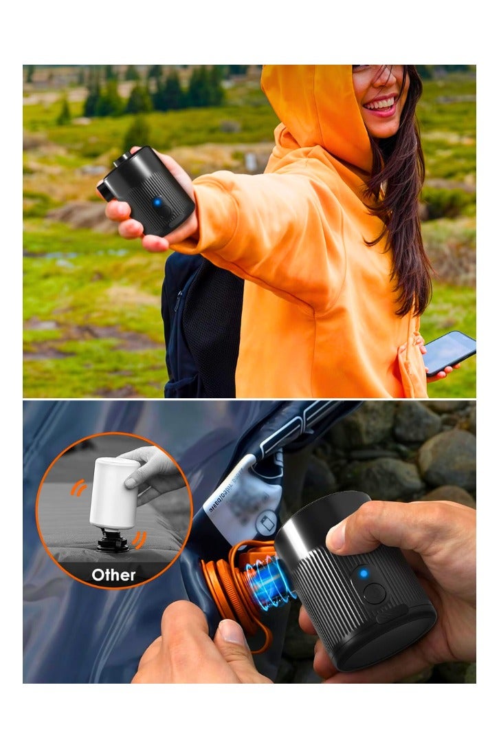 Portable Electric Air Pump for Inflatables, 2-in-1 Rechargeable Battery Air Pump for Airbed, Mini Lightweight Vacuum Pump with 4 Air Nozzles and Storage Bag for Air Mattress, Pool - Image 3