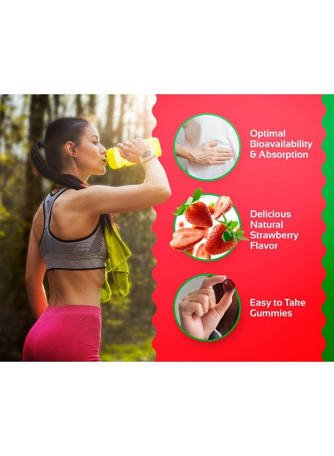 كوجنيتون حلوى CogniTune Methylfolate Gummies - سهلة التناول، عالية الفعالية من حمض الفوليك L-Methylfolate، مكمل غذائي للدماغ وصحة القلب والمناعة، بنكهة الفراولة اللذيذة، غير معدلة وراثيًا، نباتية، خالية من الجلوتين - Image 4