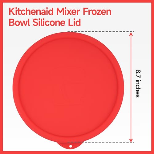 LUVCOSY Silicone Lid for KitchenAid 2-QT Ice Cream Mixer Bowl, Silicone Covers for Kitchenaid Freezer Bowl Accessory, Ice Cream Maker Attachment, Dishwasher & Freezer Safe (Container Not Included) - Image 3
