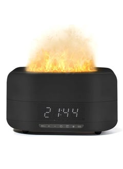 Mi VAZA Essential Oil Diffuser, Flame Aroma Diffuser With Bluetooth Speaker And Clock, Durable Long Lasting Aromatherapy Diffuser, Portable Silent Room Diffusers For Home Office, (Black 2)  - Image 1