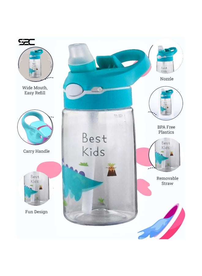 S2C Kids Water Bottle with Straw & Handle - 16 oz BPA Free Kids Water Bottles, Spill Proof Cups for kids, Easy-Clean, Water Bottle With Straw,Kids Water Bottle For School,toddler water bottle - Image 2