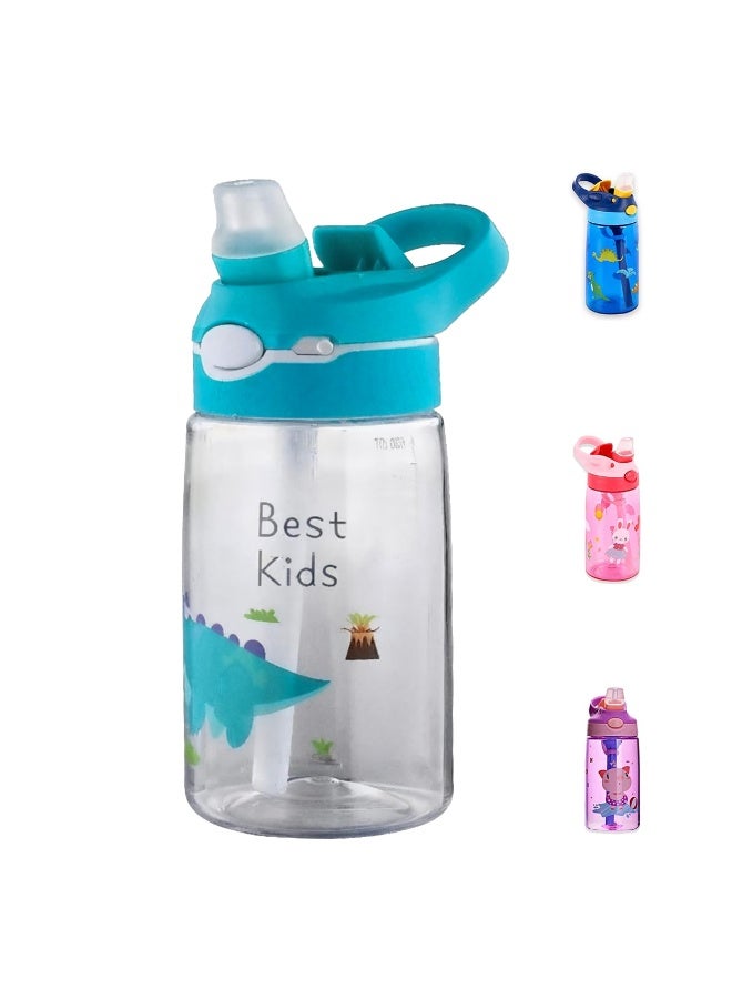 S2C Kids Water Bottle with Straw & Handle - 16 oz BPA Free Kids Water Bottles, Spill Proof Cups for kids, Easy-Clean, Water Bottle With Straw,Kids Water Bottle For School,toddler water bottle - Image 1