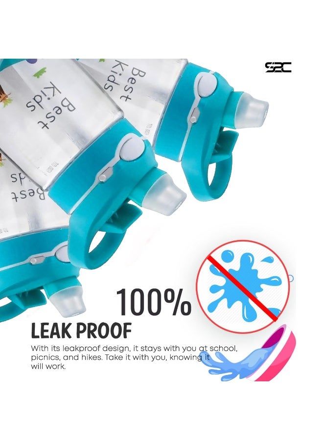 S2C Kids Water Bottle with Straw & Handle - 16 oz BPA Free Kids Water Bottles, Spill Proof Cups for kids, Easy-Clean, Water Bottle With Straw,Kids Water Bottle For School,toddler water bottle - Image 5