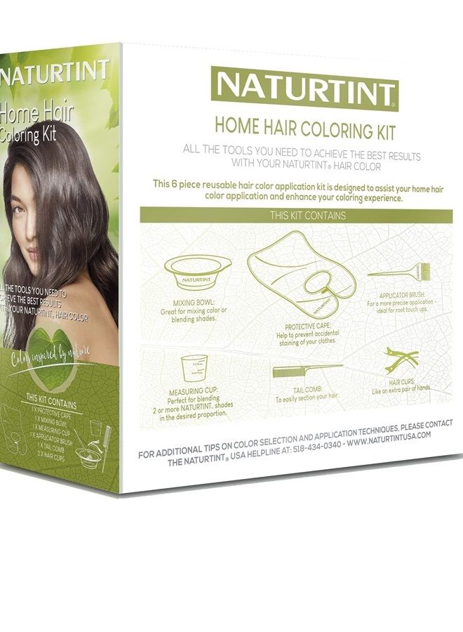 NATURTINT طقم صبغ الشعر المنزلي – 6 قطع، قابل لإعادة الاستخدام، طقم تطبيق لون الشعر - Image 1