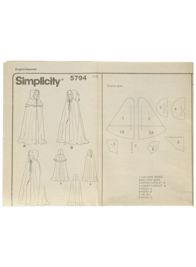 Simplicity Women's Cape Cosplay and Costume Sewing Patterns, Sizes XS-L - Image 2