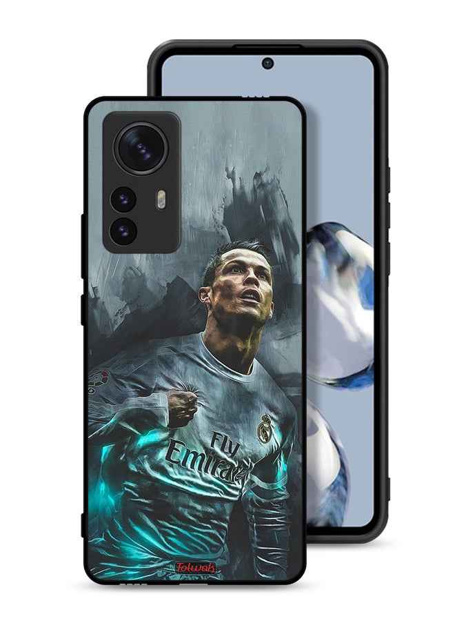 Tolwak Xiaomi 12S Pro Protective Case Cover Cristiano Ronaldo Art - Image 1