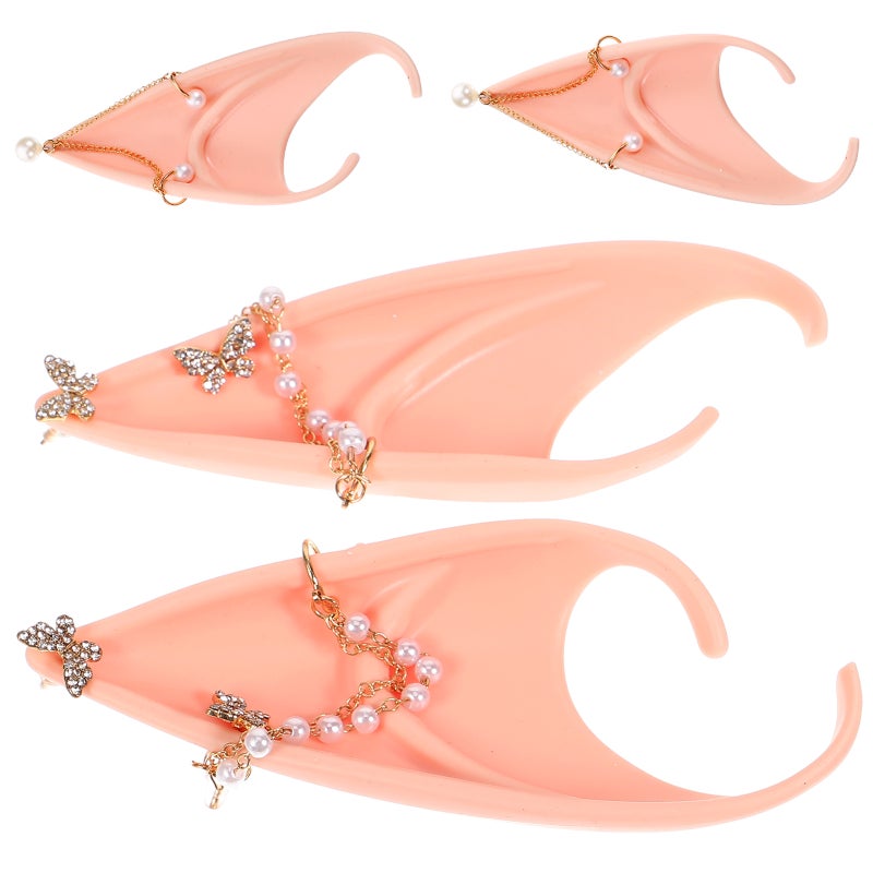 2pcs Fake Ears Props Cosplay Fairy Ears Costume Fairy Ears Party Favors - Image 1