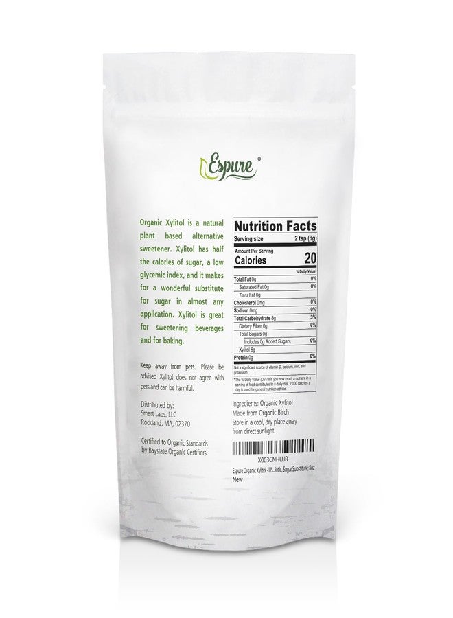 Espure Organic Xylitol - USDA Certified Organic Plant Based Sweetener, Keto friendly, Low Calorie Sugar Substitute; 8oz - Image 2