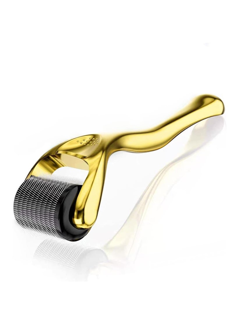 Derma Roller 0.5 mm beard roller with 540 Titanium Micro Needles, microneedle roller Roller Includes Storage Case,Derma Roller for women and men - Image 1