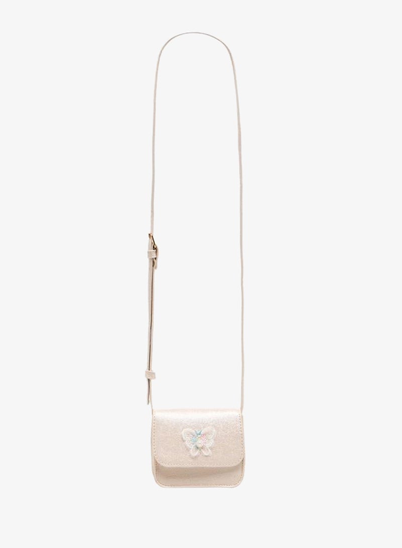 Flora Bella By Shoexpress Butterfly Applique Crossbody Bag with Chain Strap - Image 3