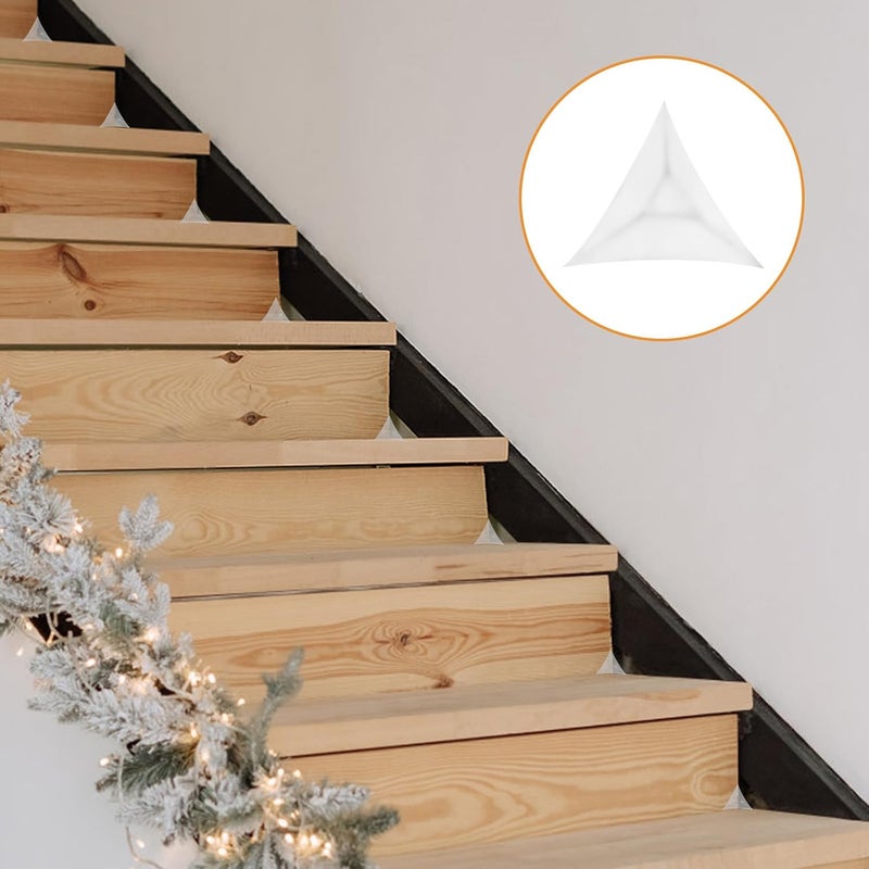 MOROBOR Stair Dust Inner Corners48pcs Decorative Corner Stair Corner Dust Guards Decorative Cover Pad Metal Furniture Guard Edge for Cabinet Drawer Desk Jewelry BoxBlack - Image 4