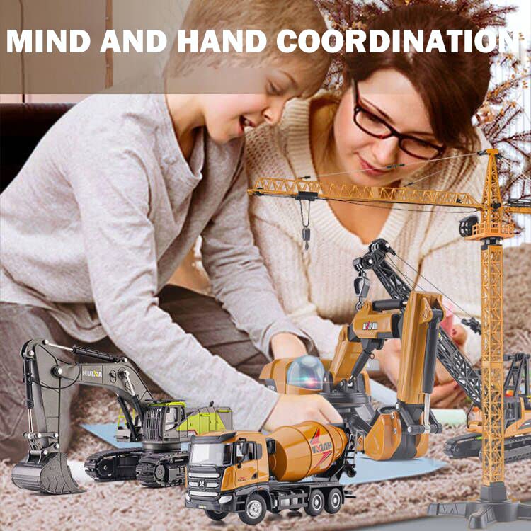 Gemini&Genius Construction Vehicle Cement Truck Toy for Kids  Heavy Duty Cement Mixer Truck for Pretend Play  1/50 Scale Diecast Alloy Vehicles Toy for Kids - Image 2
