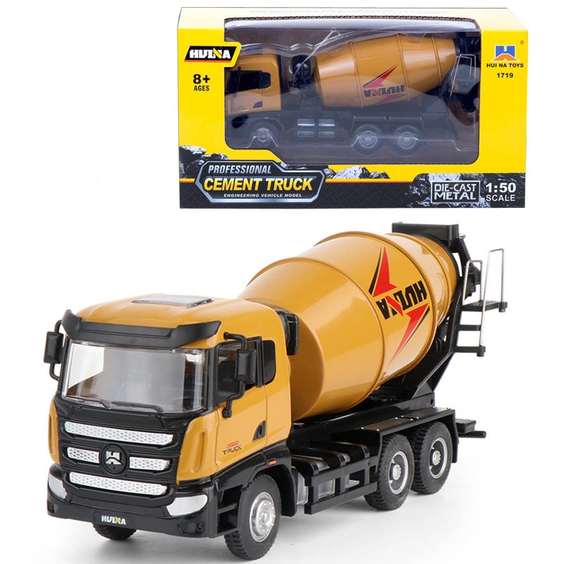 Gemini&Genius Construction Vehicle Cement Truck Toy for Kids  Heavy Duty Cement Mixer Truck for Pretend Play  1/50 Scale Diecast Alloy Vehicles Toy for Kids - Image 1